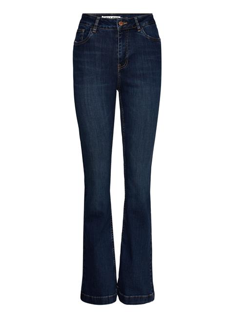 Se Pulz Jeans Pzbecca Uhw Bootcut Leg Pulz Jeans Blue ved Booztlet