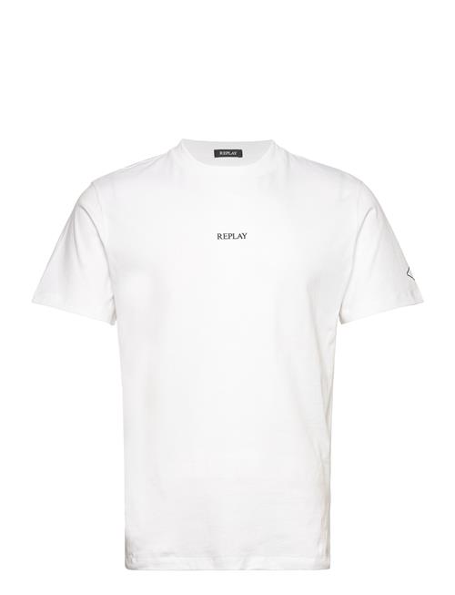 Se Replay T-Shirt Regular Replay White ved Booztlet