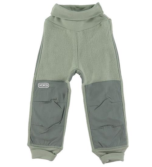 Se Voksi Bukser - Fleece - Uld - MistyGreen ved KidsWorld