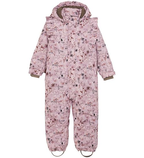 Se En Fant Flyverdragt - Burnished Lilac m. Blomster ved KidsWorld