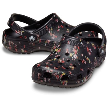 Crocs Classic Ditsy Floral Clog Sort blomstret US M5/W7 (EU 37-38)