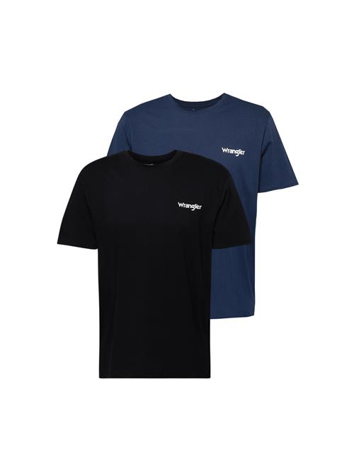 Se WRANGLER Bluser & t-shirts 'SIGN OFF TEE'  dueblå / sort / hvid ved About You