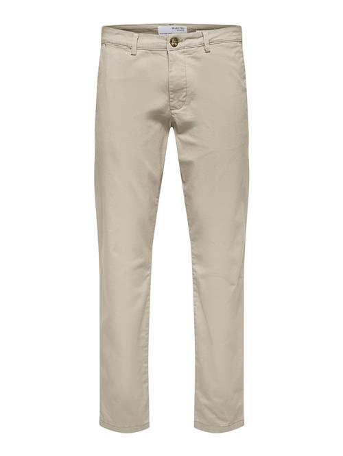 SELECTED HOMME Lærredsbukser 'Miles Flex'  beige