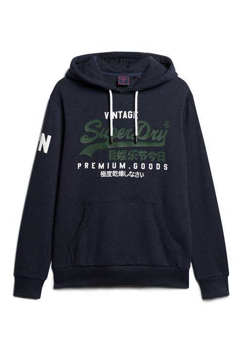 Superdry Sweatshirt  navy / mørkegrøn / hvid