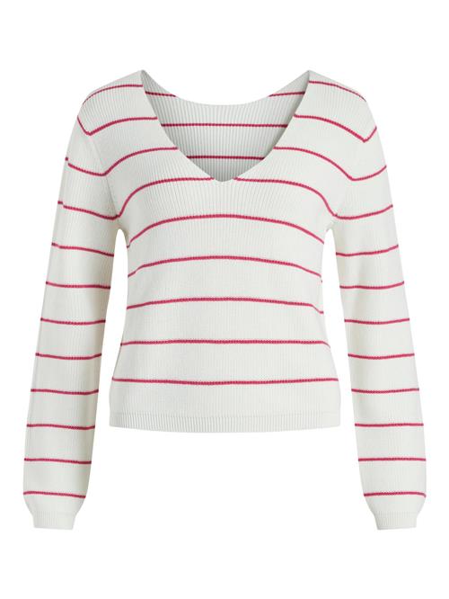 Se VILA Pullover 'Chao'  pink / hvid-meleret ved About You