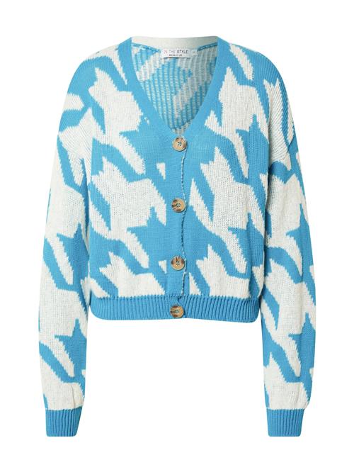 Se In The Style Cardigan 'LORNA'  blå / hvid ved About You