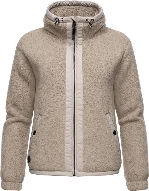 Ragwear Fleecejakke 'Nordicka'  beige / hvid