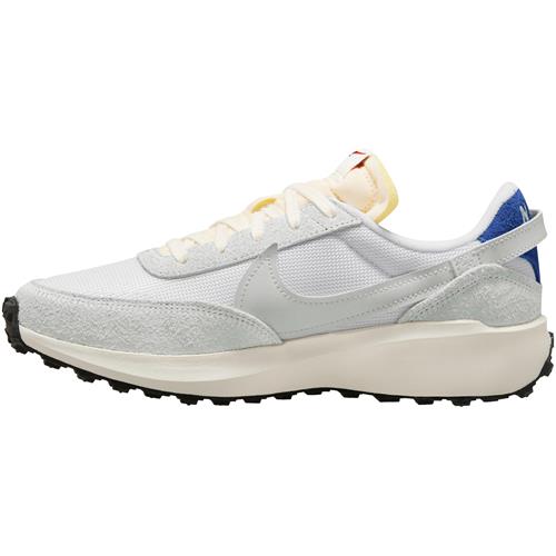 Se Nike Sportswear Sneaker low ' Waffle Debut'  creme / royalblå / lyseblå / rød ved About You