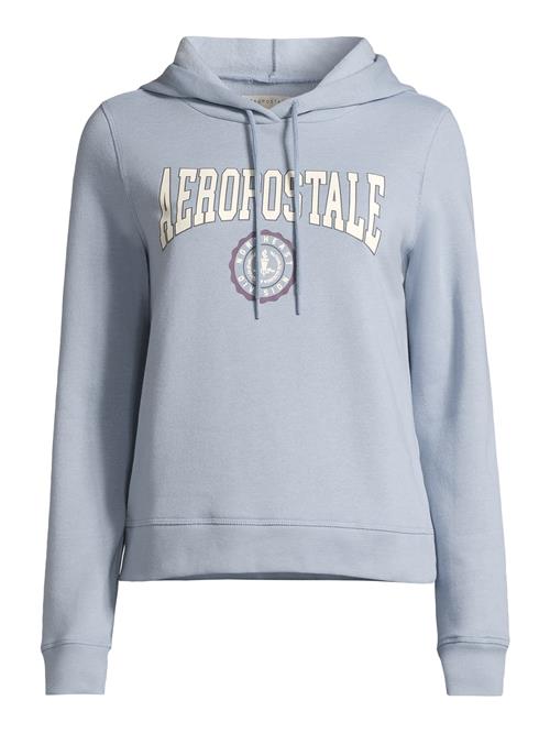 AÉROPOSTALE Sweatshirt 'FACORY'  lyseblå / mørkegrå / lysviolet / hvid