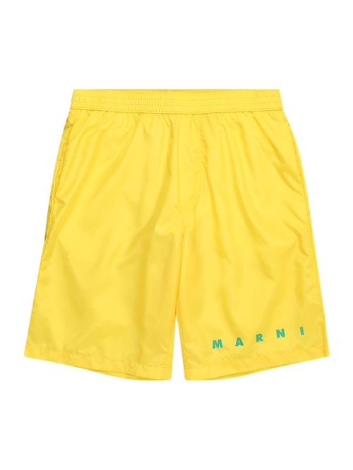 Marni Badeshorts  mørkegul / petroleum