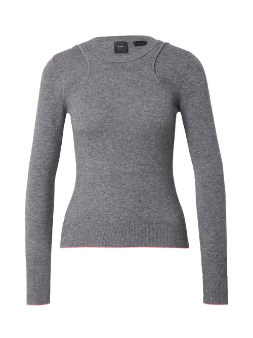 PINKO Pullover 'PUZZOLA'  grå-meleret / lys pink