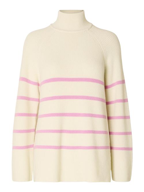 Se SELECTED FEMME Pullover 'KAMMA'  beige / pink ved About You