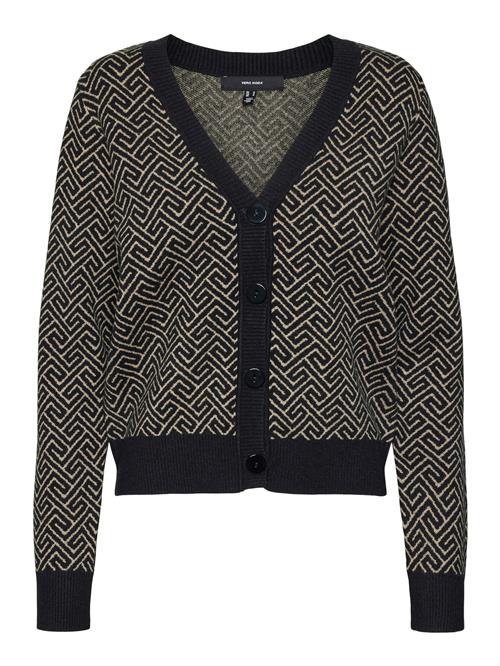 Se VERO MODA Cardigan 'VMARIA'  creme / sort ved About You