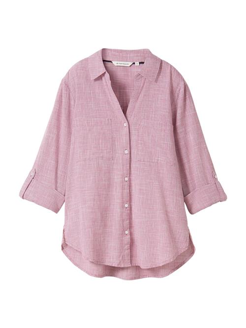 TOM TAILOR Bluse  pink / hvid