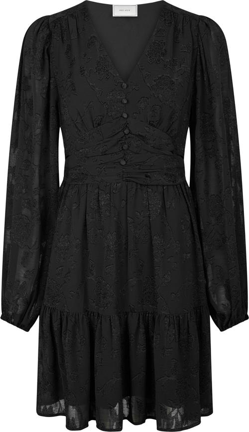 Neo Noir Rihana Burnout Dress Kvinde Black Korte Kjoler Str 42 - hos Magasin