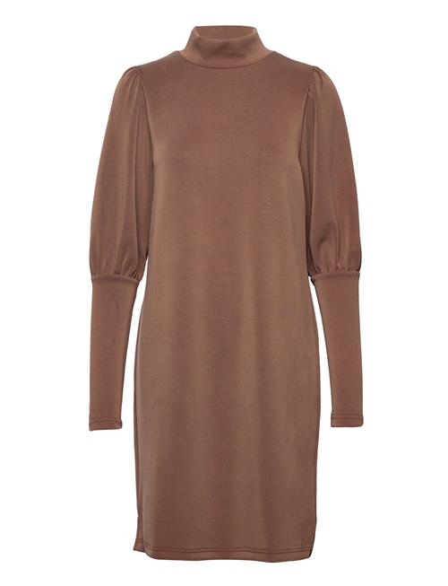 Mwelle Puff Dress My Essential Wardrobe Brown