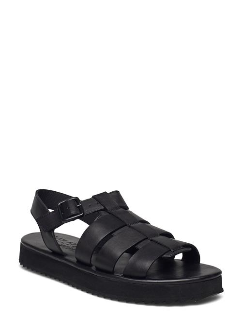 Selected Homme Slhbob Leather Fisherman Sandal B Selected Homme Black