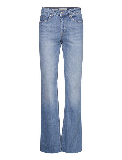 Mango Medium-Rise Flared Jeans Mango Blue