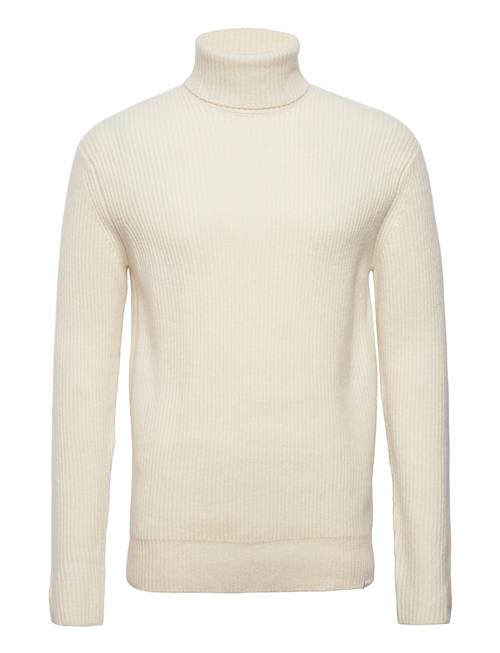 Les Deux Eddie Wool Rib Rollneck Knit Les Deux Cream