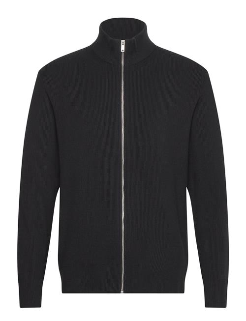 Lindbergh Knitted Zip Cardigan Lindbergh Black