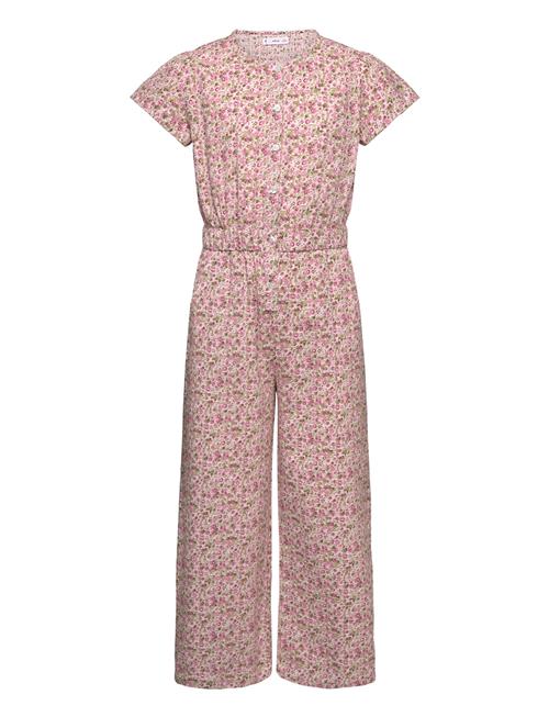 Mango Cotton Print Jumpsuit Mango Patterned