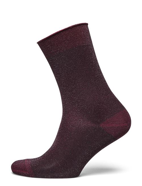 mp Denmark Pernille Glitter Socks Mp Denmark Burgundy