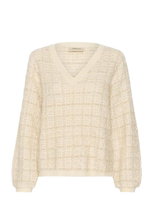 Se Cream Crbilo Knit Blouse Cream Beige ved Booztlet