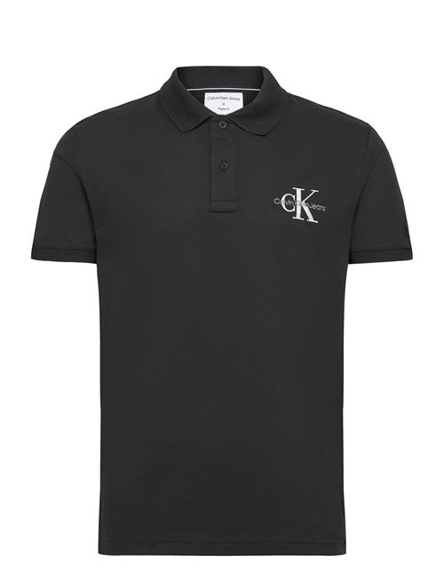 Se Calvin Klein Jeans Monologo Polo Calvin Klein Jeans Black ved Booztlet