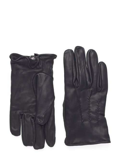 Se Lindbergh Leather Gloves Lindbergh Black ved Booztlet