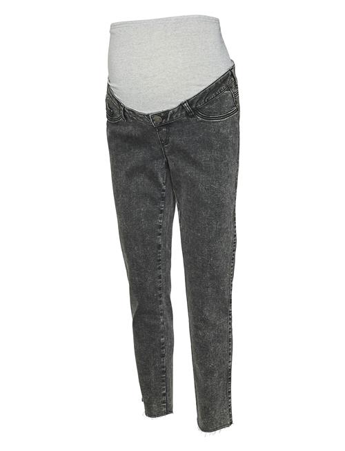 Se Mamalicious Mlosaka 7/8 Slim Jeans Mamalicious Black ved Booztlet