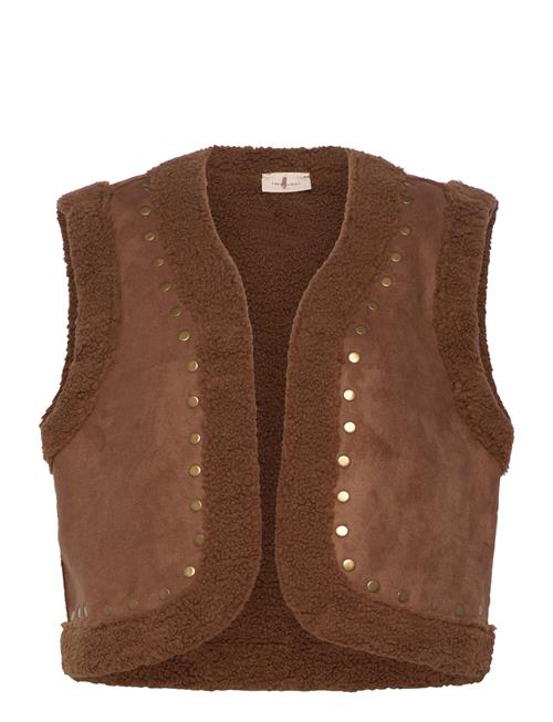 Se FREE/QUENT Fqlamby-Waistcoat FREE/QUENT Brown ved Booztlet