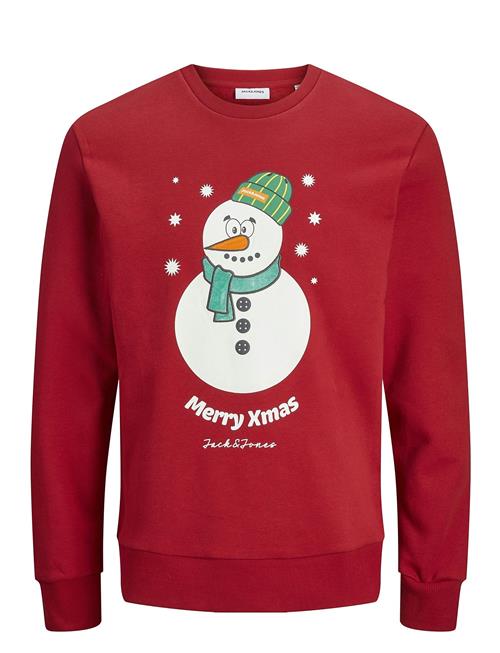 Se Jack & Jones Jjxmas Jolly Sweat Crew Neck Jack & J S Red ved Booztlet