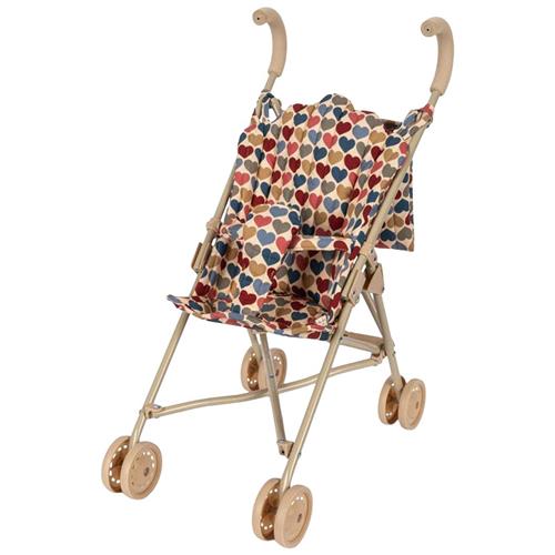 Konges Sløjd Doll Stroller Coeur Bisous Dukke Klapvogn Coeur Bisous | Rød | 01