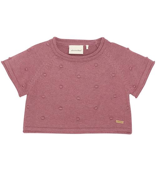 Se Minymo T-shirt - Strik - Deco Rose ved KidsWorld