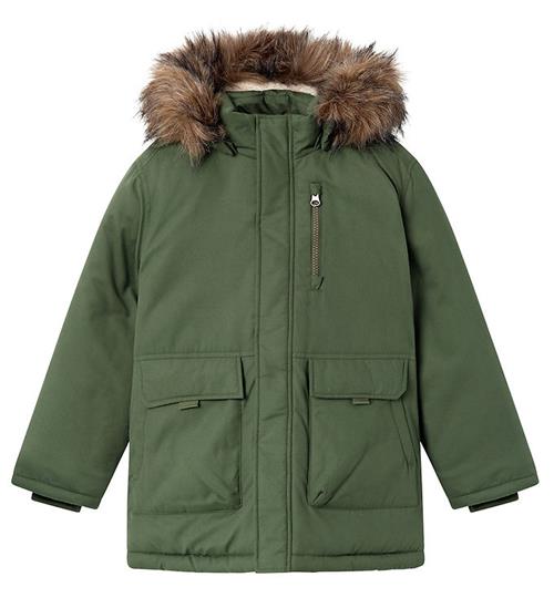 Se Name It Vinterjakke - NkmMaster05 Parka - Thyme ved KidsWorld