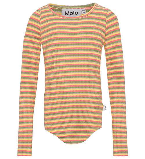 Se Molo Bluse - Rib - Rochelle - Sun Coral Moss ved KidsWorld