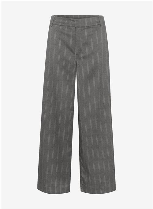 Se My Essential Wardrobe TitoMW Wide Pant Grey With White Stripes ved Number Nine