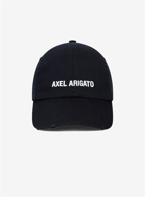 Se Axel Arigato AA Logo Cap Washed Black ved Number Nine