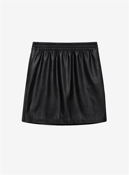 Anine Bing Soto Skirt Black Vegan Leather