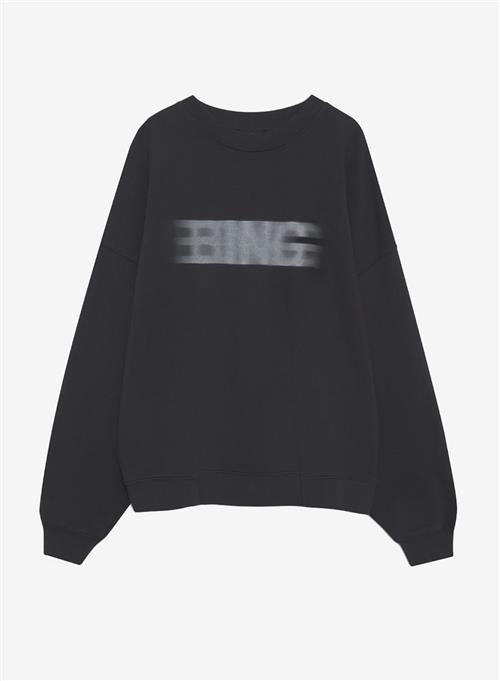 Anine Bing Miles Sweatshirt Blur Vintage Black