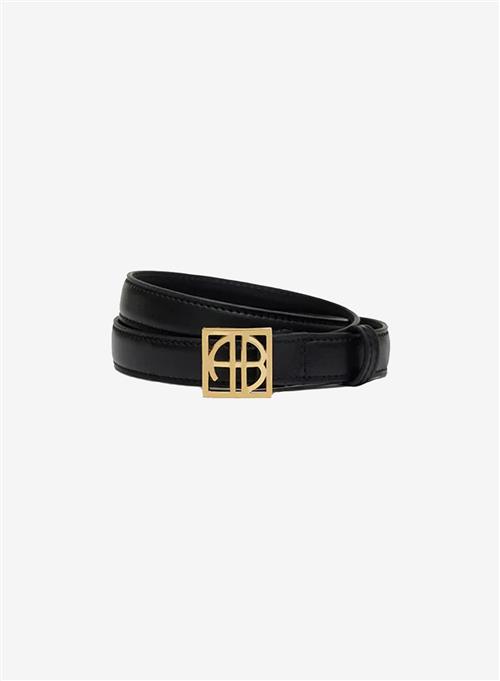 Anine Bing Monogram Belt Black