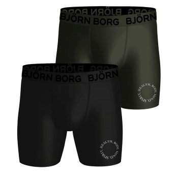 Björn Borg 2P Performance Boxer 1727 Sort polyester Medium Herre