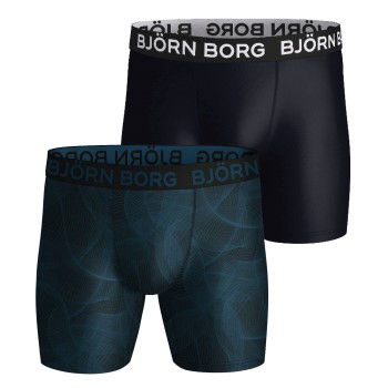 Björn Borg 2P Performance Boxer 1727 Flerfarvet-2 polyester X-Large Herre