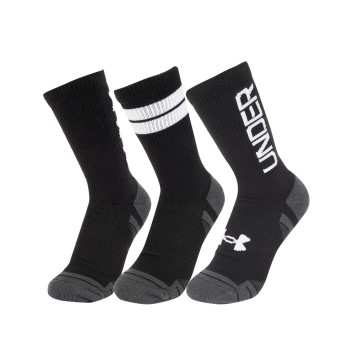 Under Armour Strømper 3P Performance Tech Nov Crew Socks Sort polyester Medium