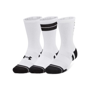 Under Armour Strømper 3P Performance Tech Nov Crew Socks Hvid polyester Large