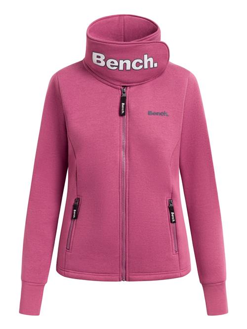 BENCH Sweatjakke 'Haylo'  antracit / mørk pink / hvid