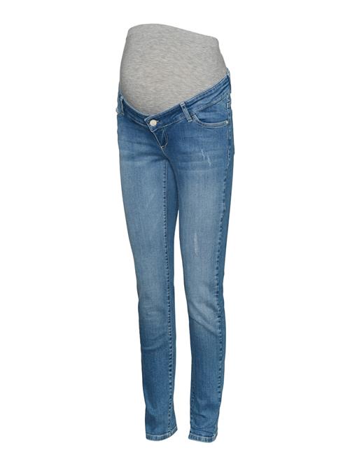 MAMALICIOUS Jeans 'Arctic'  blue denim / grå-meleret