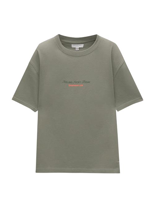 Se Pull&Bear Shirts  khaki / mørkegrøn / orange / hvid ved About You