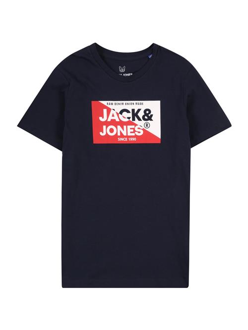 Se Jack & Jones Junior Shirts 'JJNOLAN'  navy / rød / offwhite ved About You