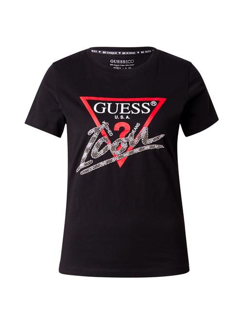 Se GUESS Shirts  rød / sort / sølv / hvid ved About You